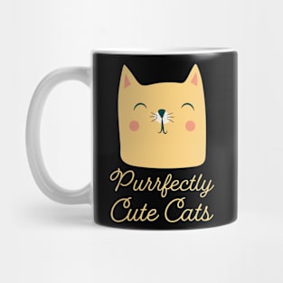 purrfectly cute cats funny cats Mug